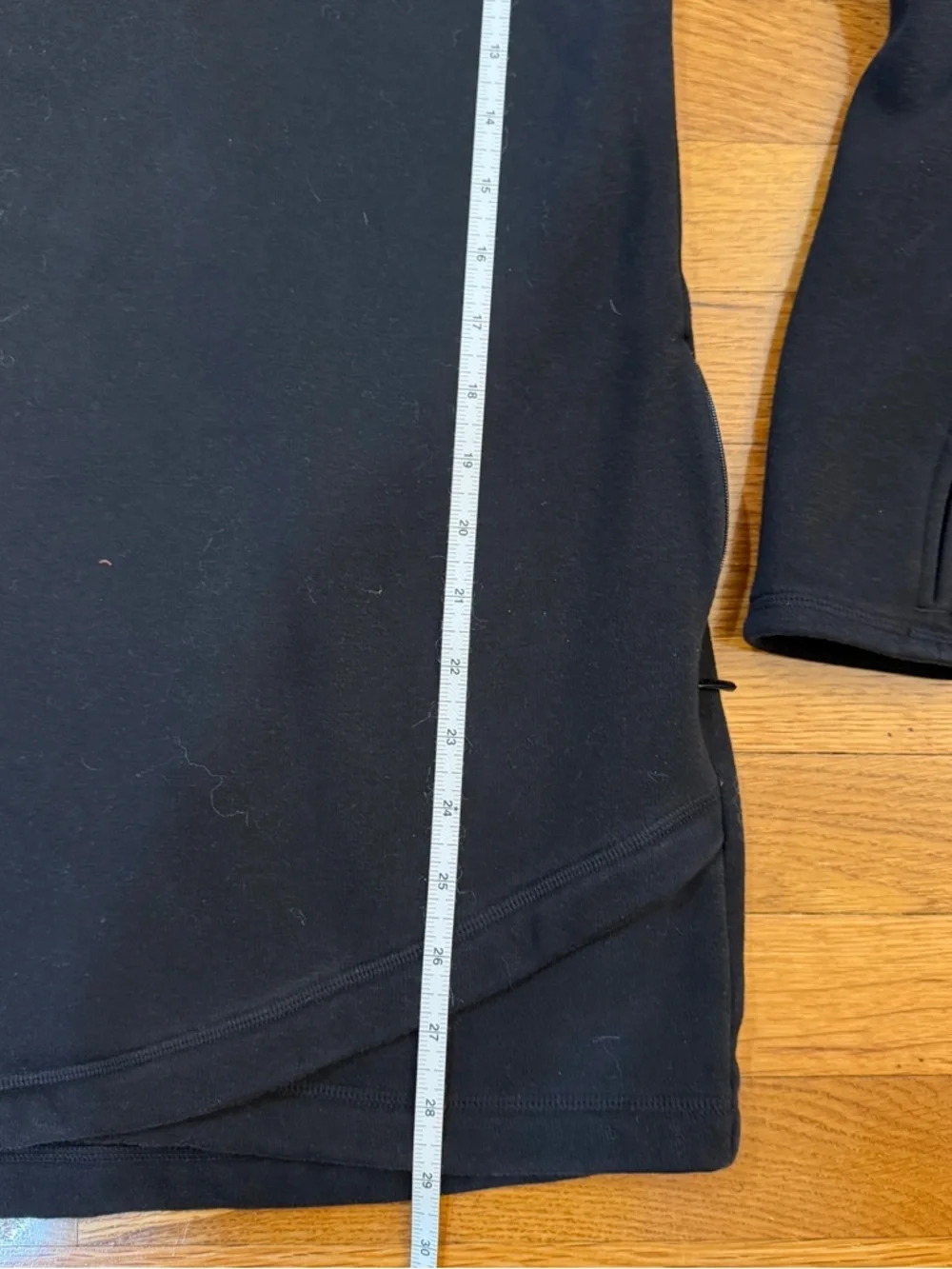 Athleta Cozy Karma Asym Sweatshirt Dress in Black - Size XS (18.5